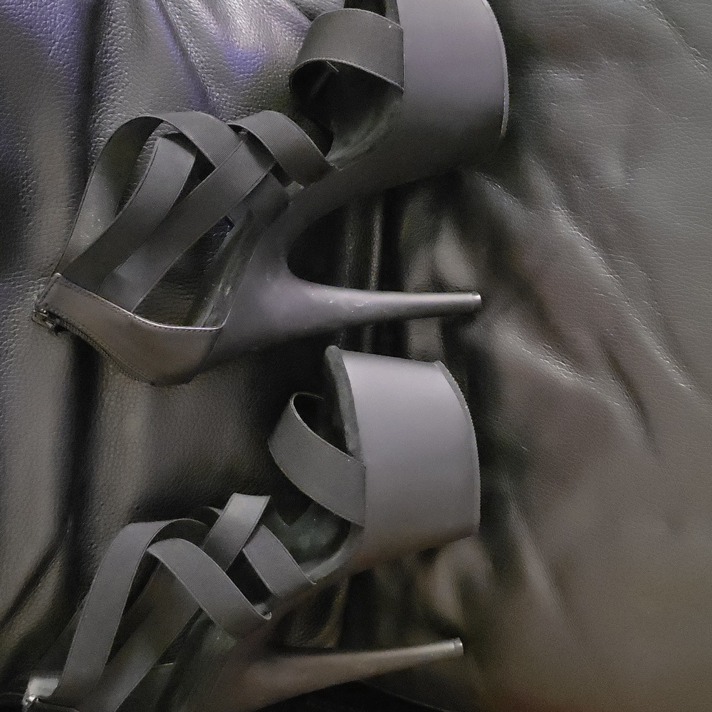 Pleaser Adore Matte Black Heels Elegant Design